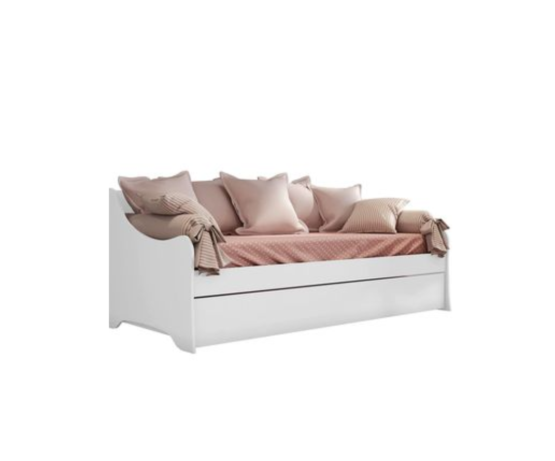 Cama Babá Paixão com Auxiliar Branco